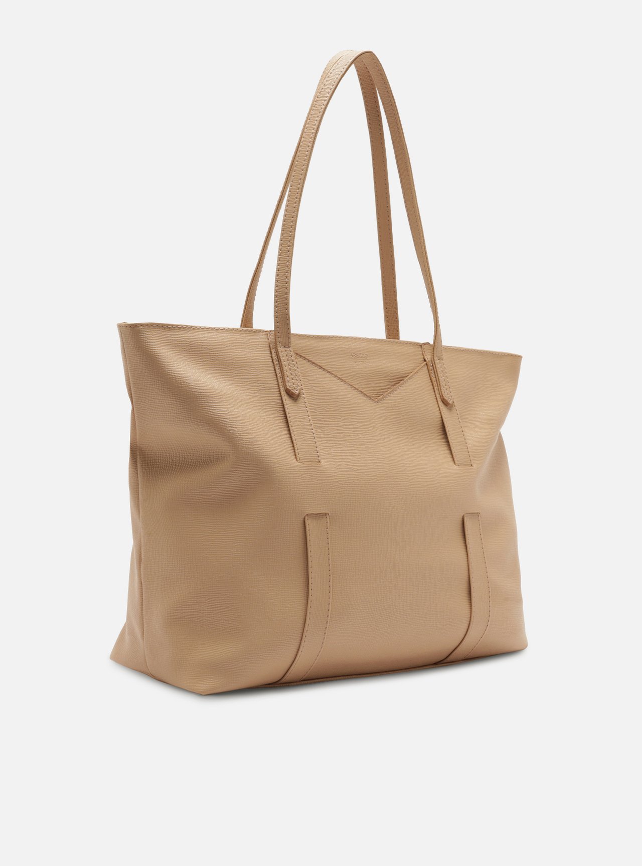 Bolsa Shopping Bege Grande Tiras Capa — foto 5