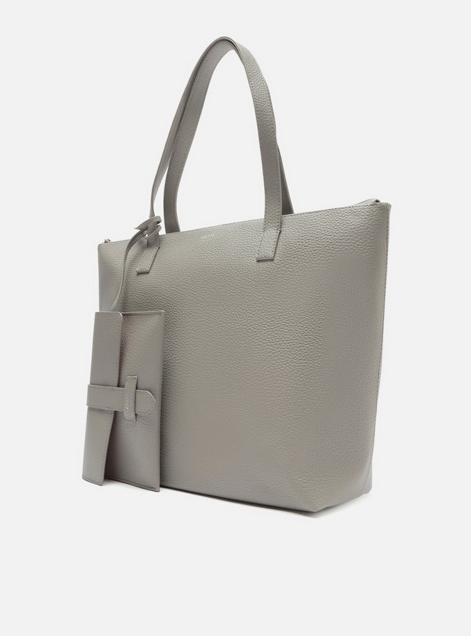 Bolsa Shopping Cinza Mercato Grande
