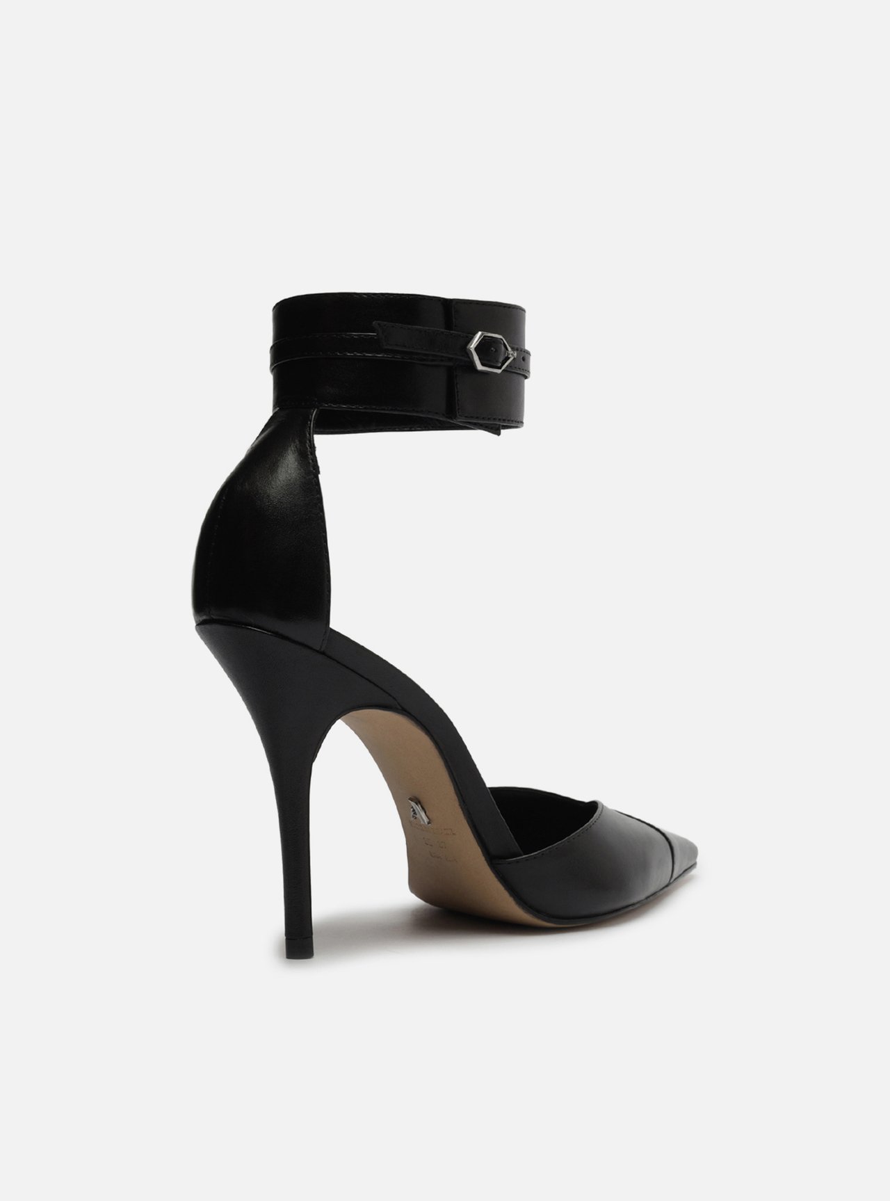 Scarpin preto com fivela no tornozelo new arrivals