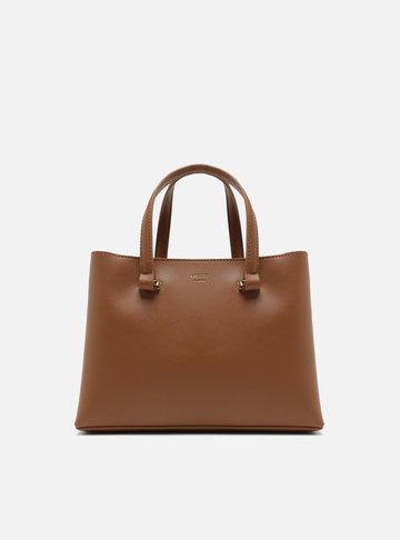 Bolsa Tote Marrom Média Básica