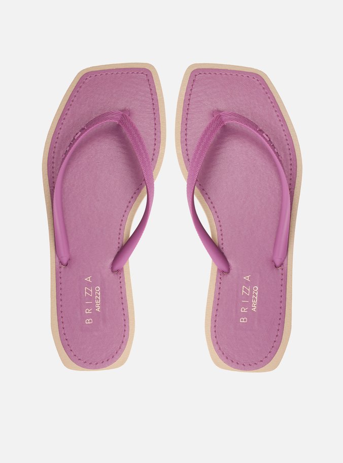 Chinelo de Dedo Roxo Square Bicolor Brizza Color