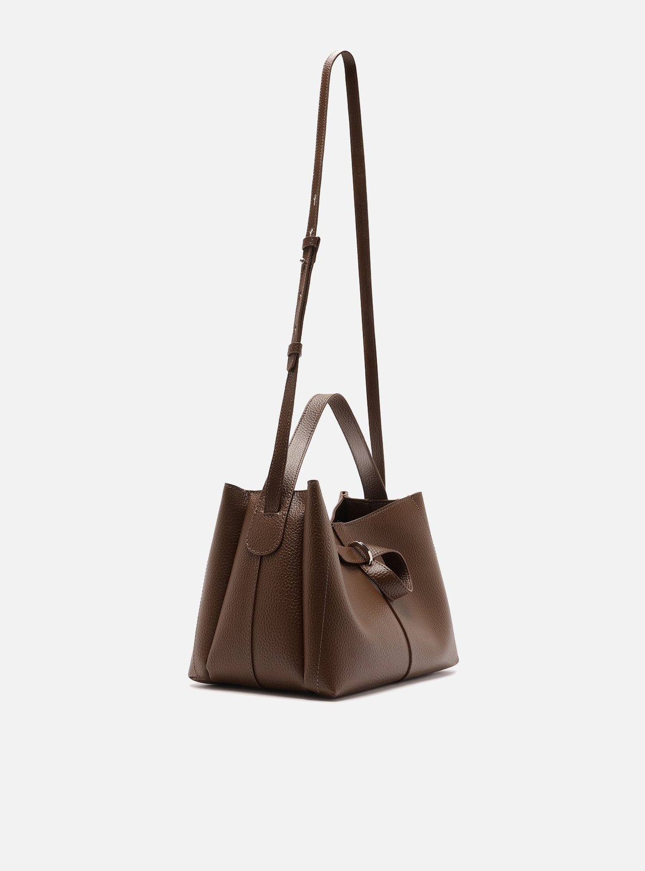 Bolsa Tote Marrom Média Laço — foto 5