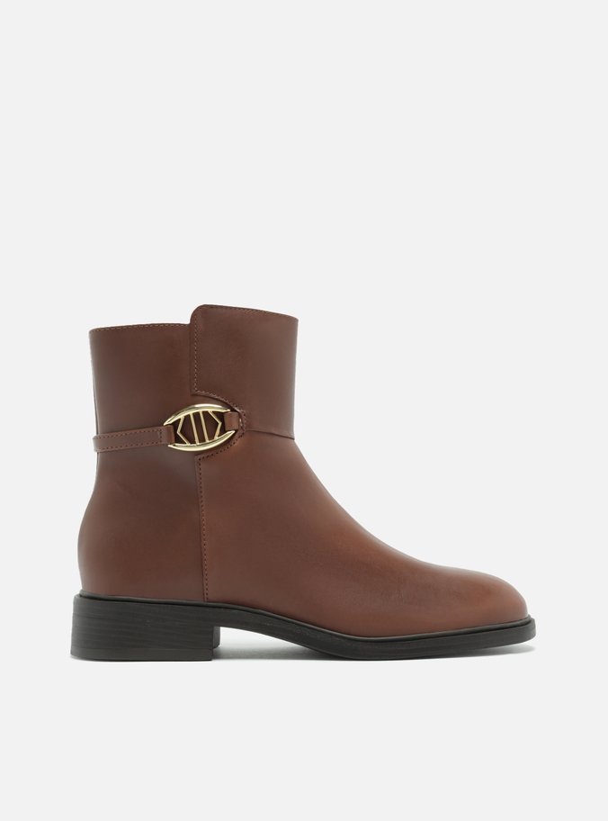 Bota Marrom Salto Baixo