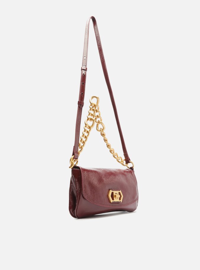 Bolsa Tiracolo Bordô Couro Amélia Pequena