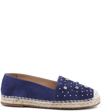 Espadrille Crystal Suede Navy