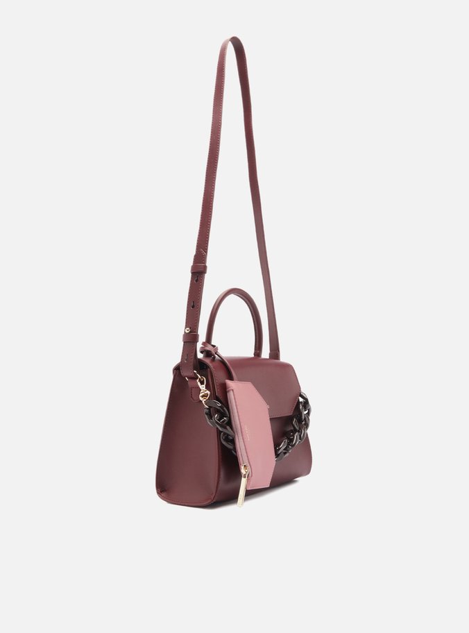Bolsa Satchel Roxa Iara Média Rosa