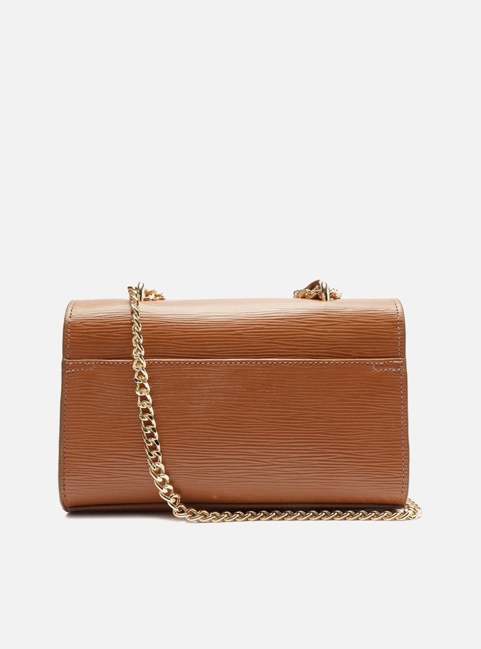 Bolsa Tiracolo Marrom Couro Abraccio Pequena