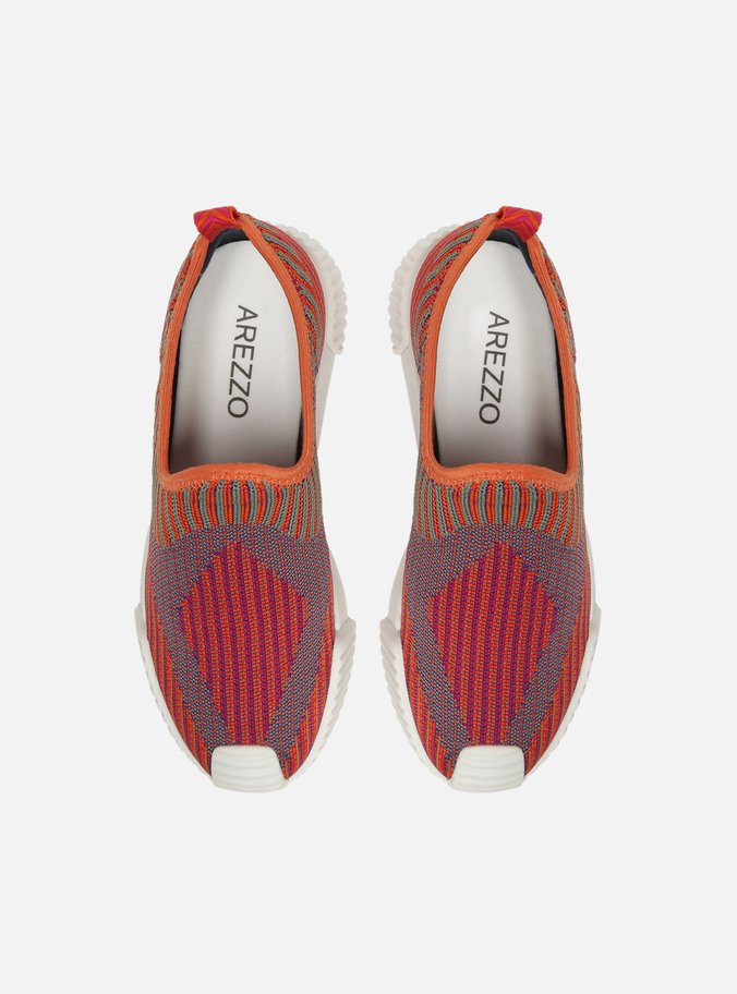 Tênis Slip On Colorido Knit ZZ Mov