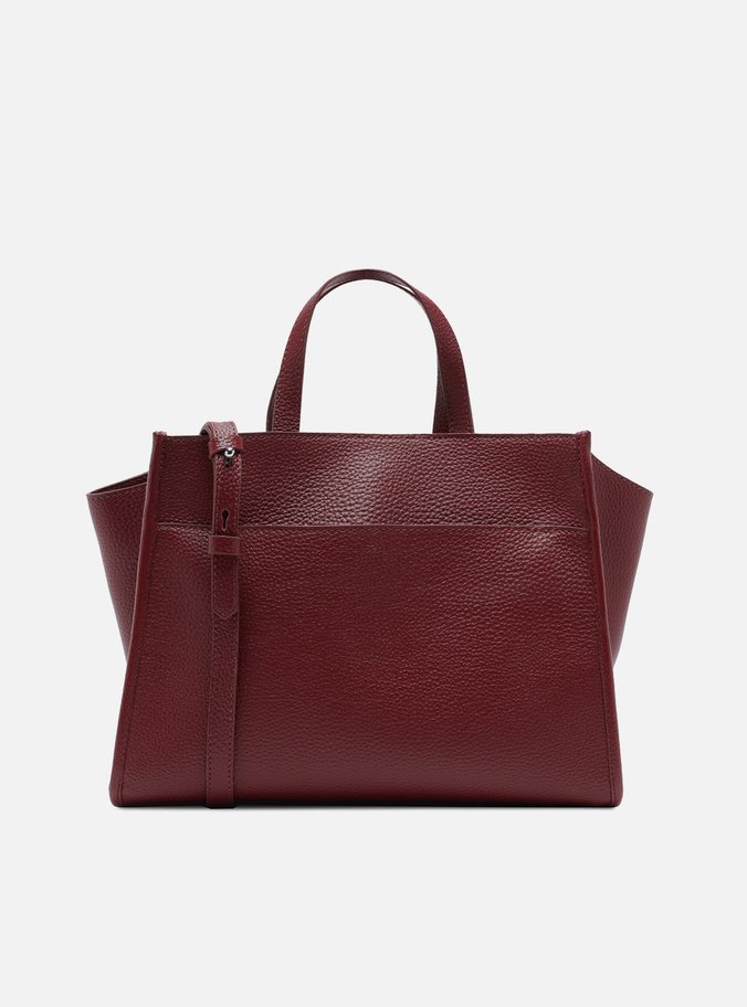 Bolsa Tote Bordô Grande Logo Perfurado