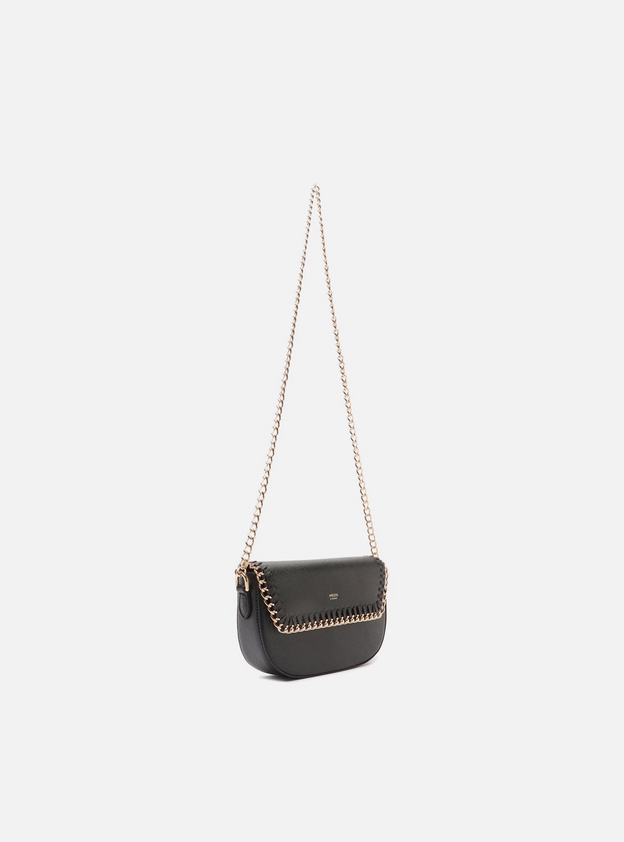 Bolsa Tiracolo Marrom Pequena Corrente — foto 5
