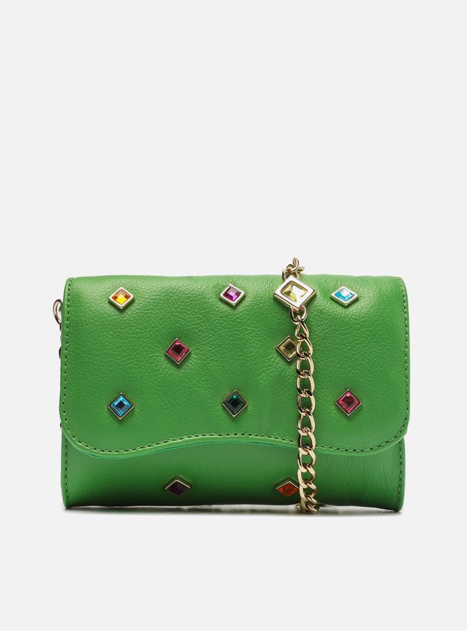 Bolsa Tiracolo Verde Couro Mizz Stones | Arezzo