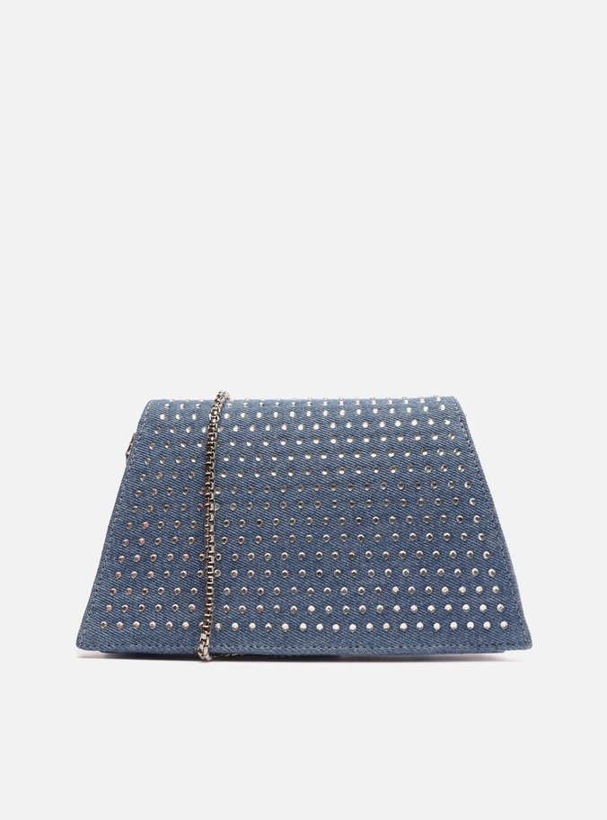 Bolsa Tiracolo Jeans Strass Gilda Média