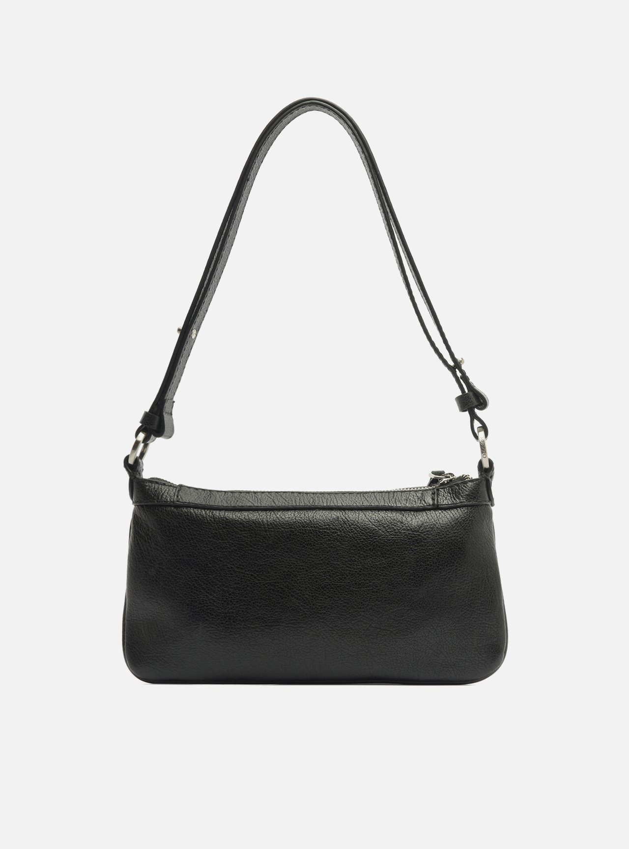 Bolsa Tiracolo Preta Couro Média Barbicacho — foto 3