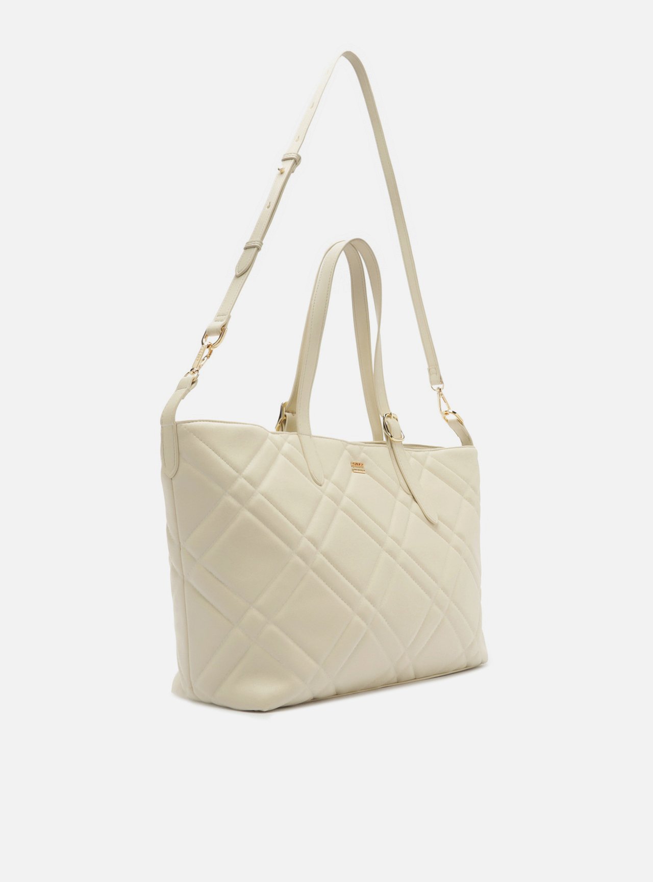 Bolsa Tote Off White Couro Grande Matelassê — foto 2