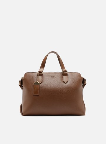 Bolsa Tote Caramelo Média Tag Básica