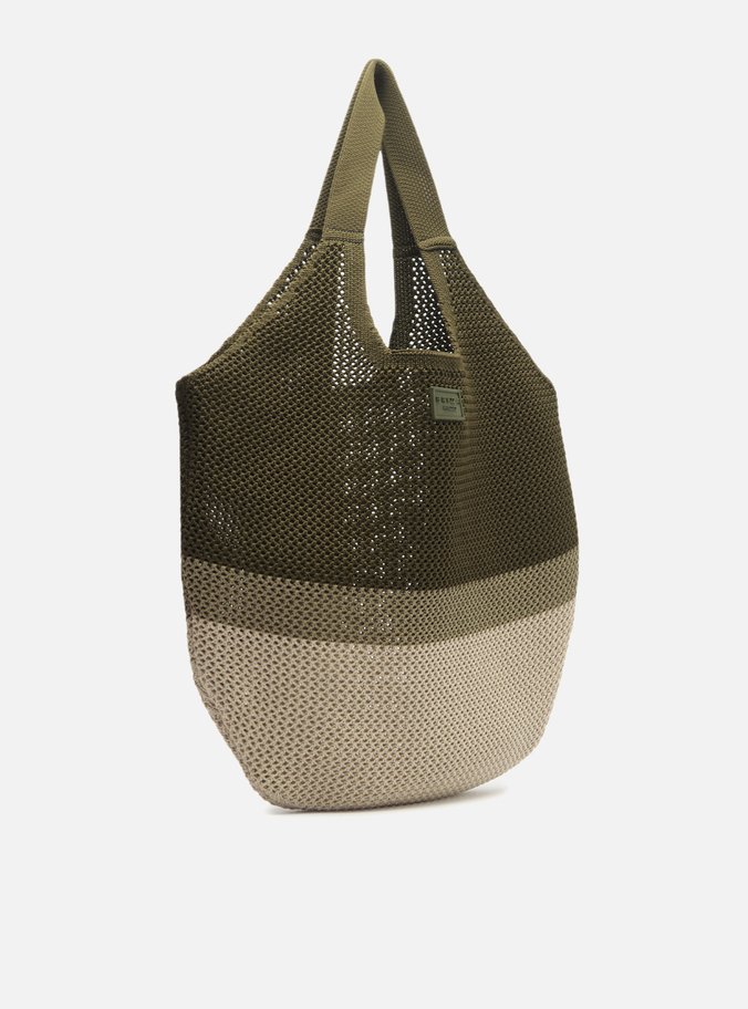 Bolsa Shopping Verde Crochê Grande Mayra