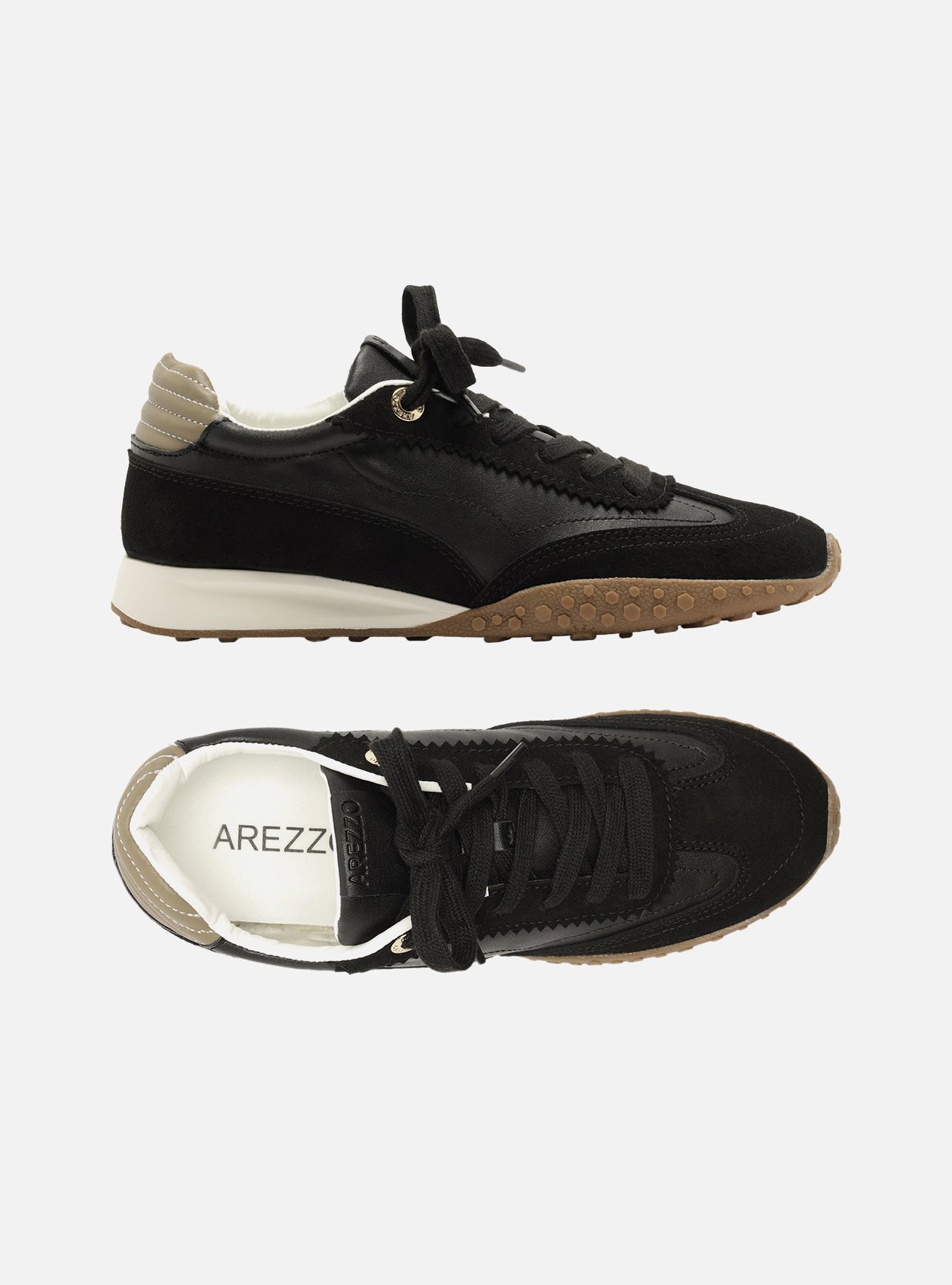 Tênis Preto Solado Esportivo Suede Metais — foto 5