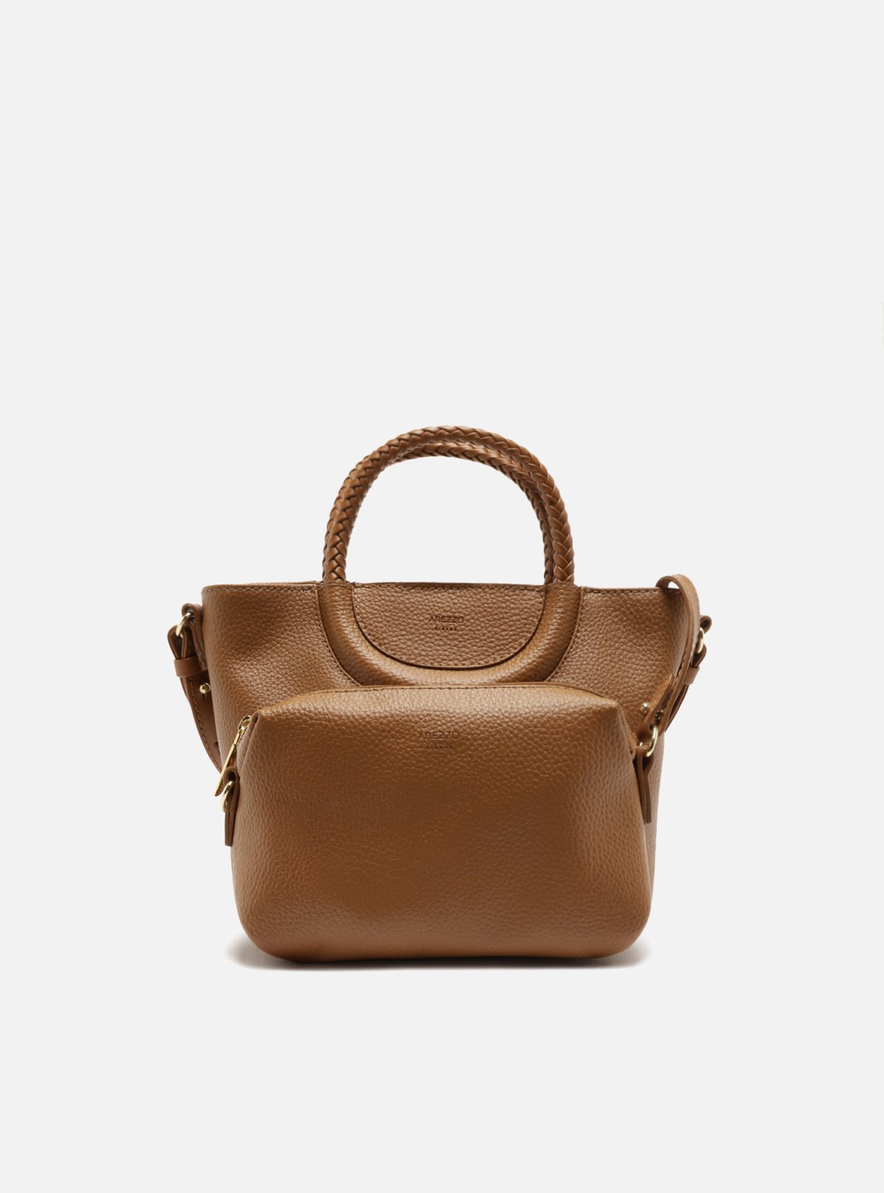 Bolsa Tote Marrom Média Alça Trançada — foto 6