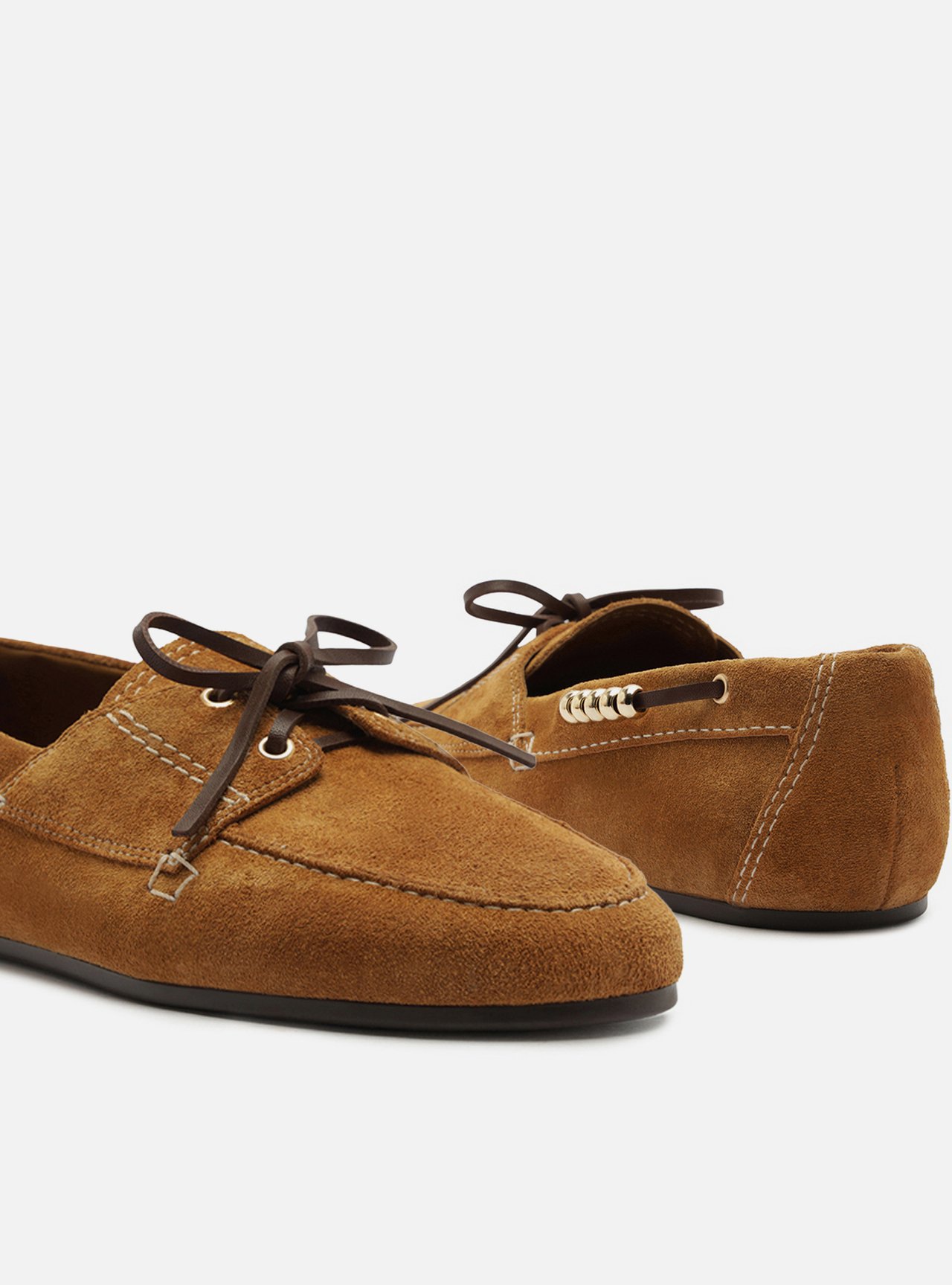 Mocassim Bico Redondo Fivela Pelo Adornos — foto 4