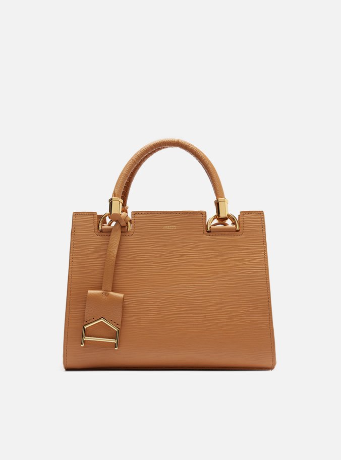 Bolsa Tote Marrom Clara Couro Abraccio Média