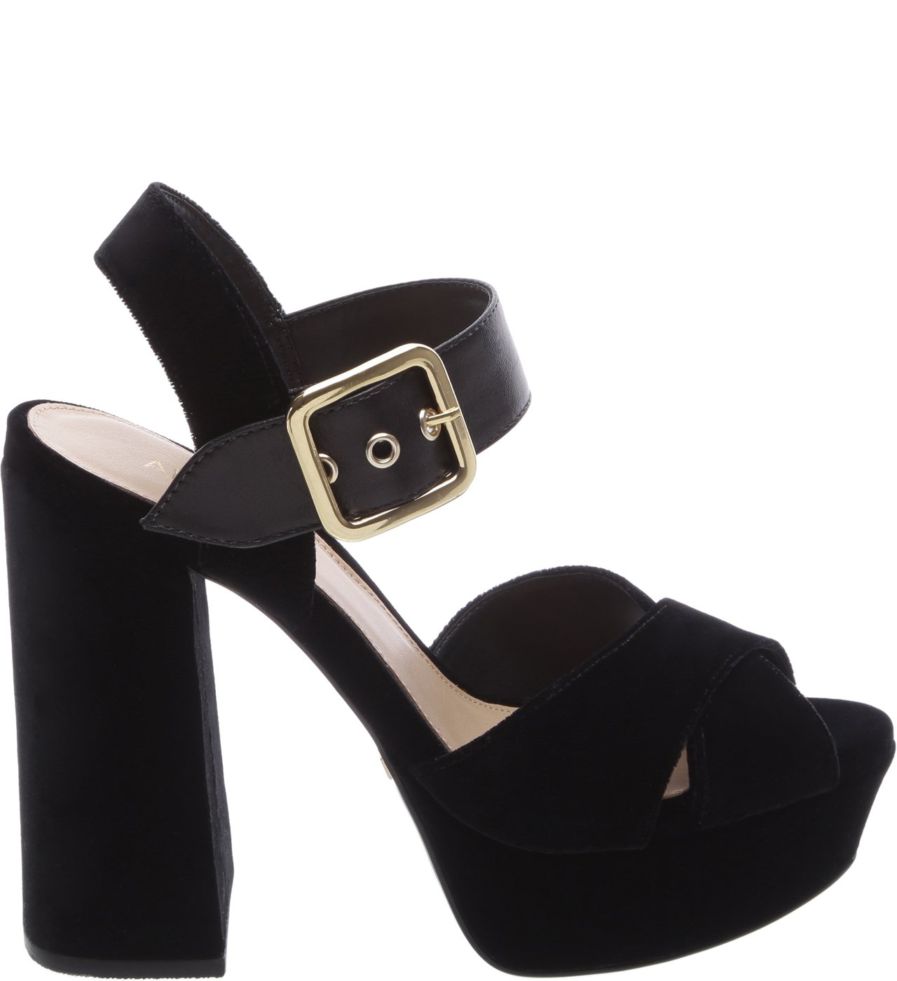 Salto alto preto store veludo