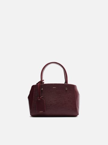 Bolsa Tote Vermelha Couro Bella Pequena