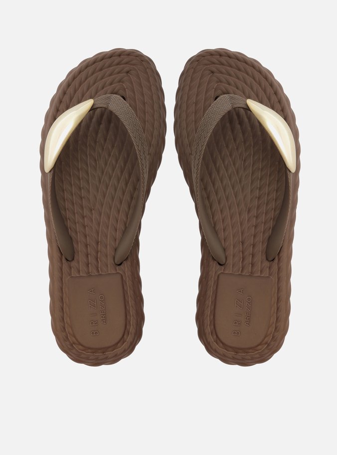 Chinelo de Dedo Marrom Flip Flop