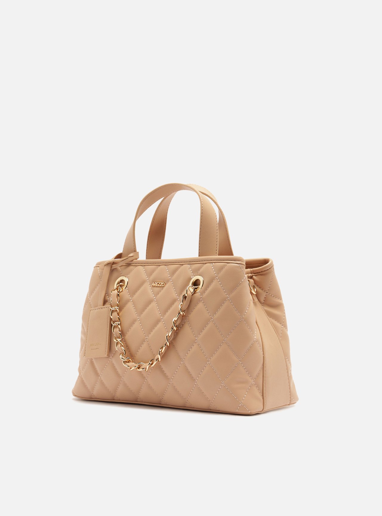 Bolsa Tote Nude Média Matelassê Bag Charm — foto 2