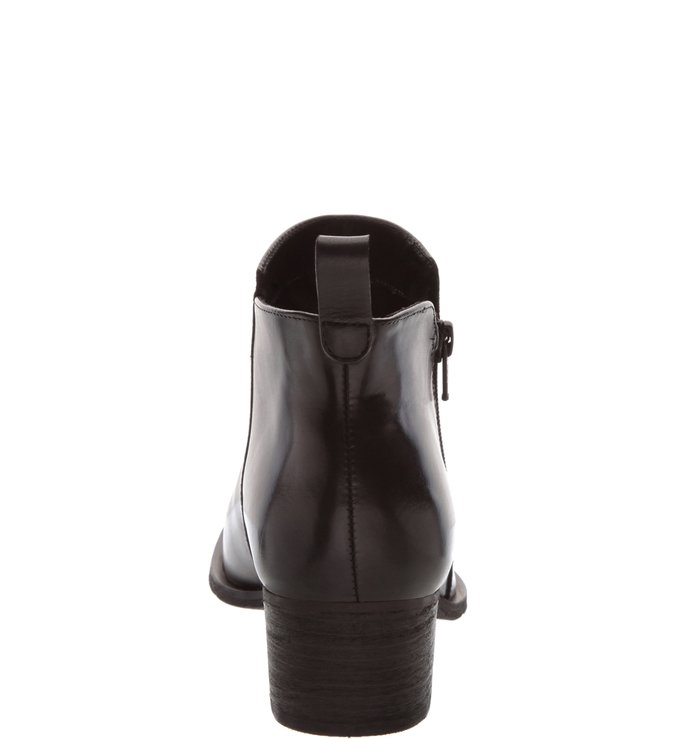 Ankle Boot Couro Preta