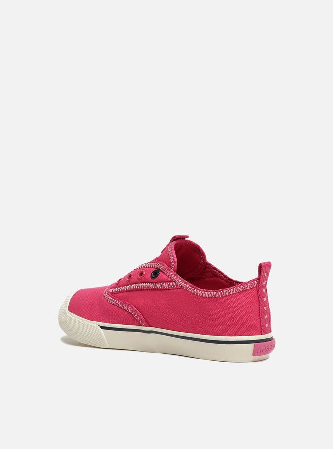 Tênis Infantil Slip On Rosa Lona