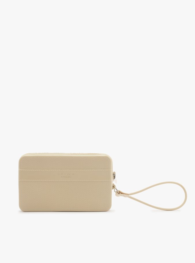 Clutch Amarela Paisley Alça Malu