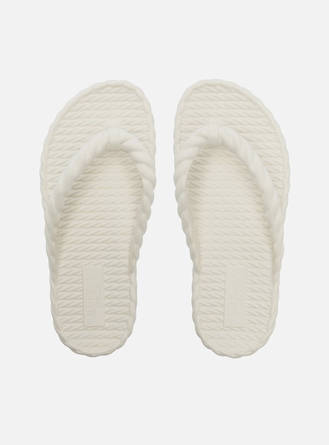 Sandália Off White Flatform Marrocos Mid