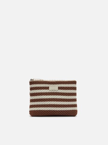 Arezzo — Necessaire Multicolorida Knit Listrada Brizza