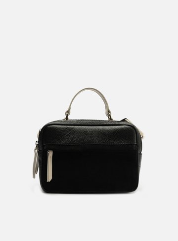 Bolsa Tiracolo Preta Prione Média