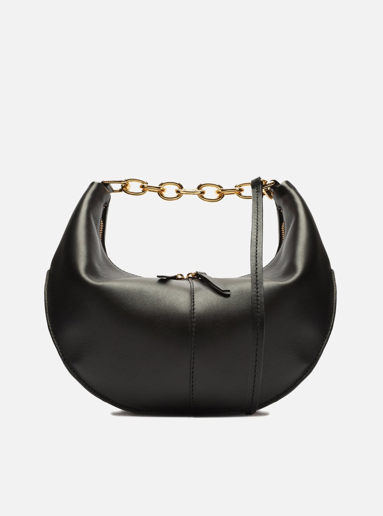 Bolsa Hobo Preta Couro Megan Pequena | Arezzo