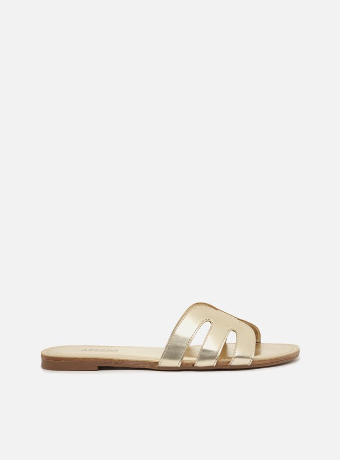 Sandalia flat arezzo best sale