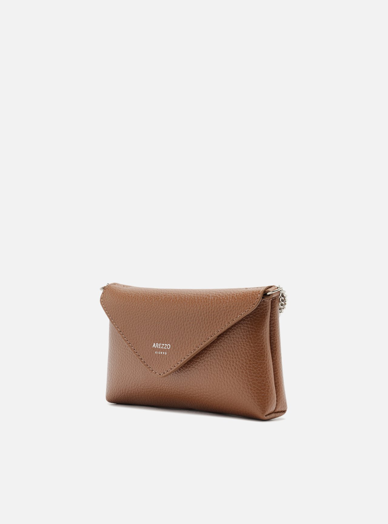 Bolsa Tiracolo Marrom Clara Giorno Pequena Envelope — foto 2