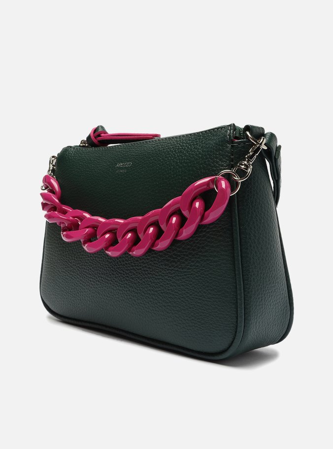 Bolsa Tiracolo Verde Iara Pequena Deep Pink