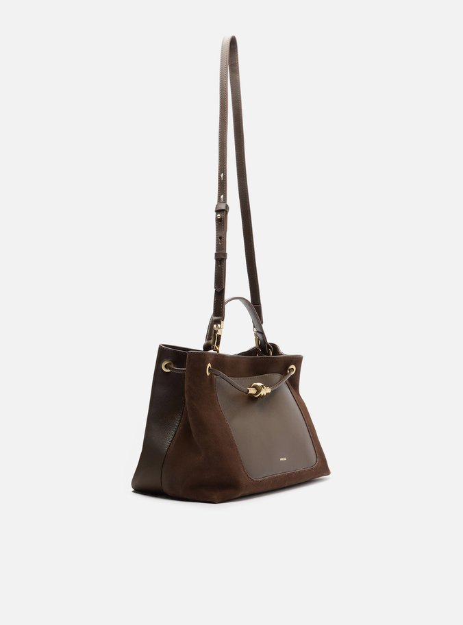 Bolsa Tote Marrom Couro Helena Grande