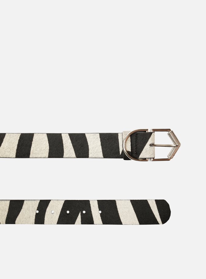 Cinto Animal Print Médio Fivela Bimetal