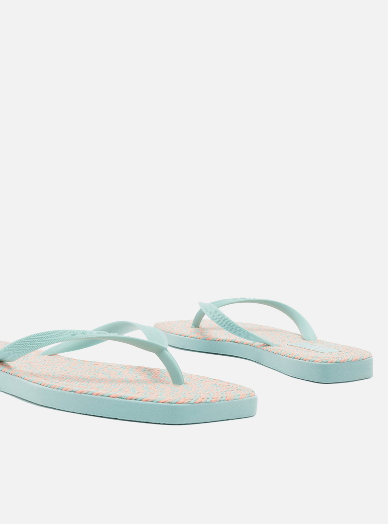 Chinelo de Dedo Azul Square Crochê Brizza — foto 4