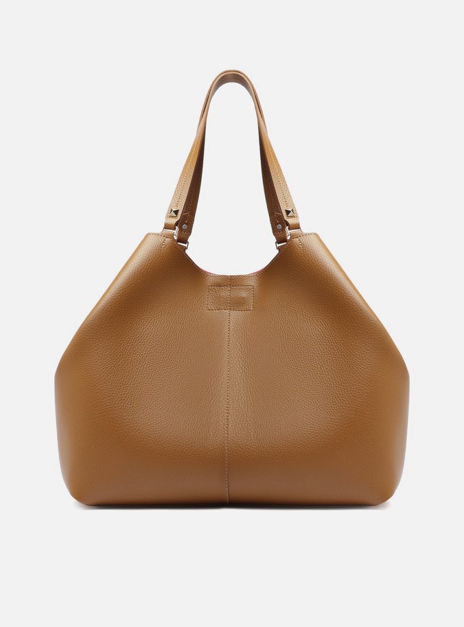Bolsa Shopping Caramelo Grande Encaixe Metal