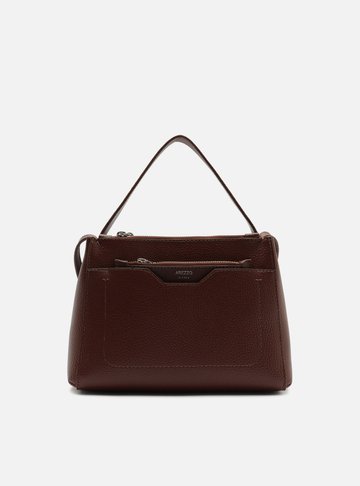 Arezzo — Bolsa Tote Marrom Média Metais