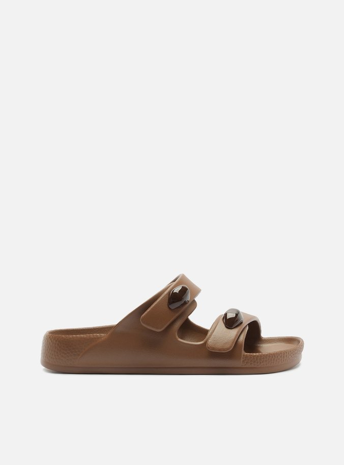 Sandália Papete Off White Flatform Brizza