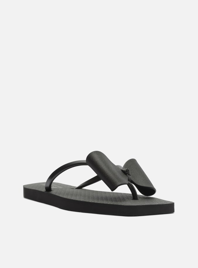 Chinelo de Dedo Preto Square Minnie