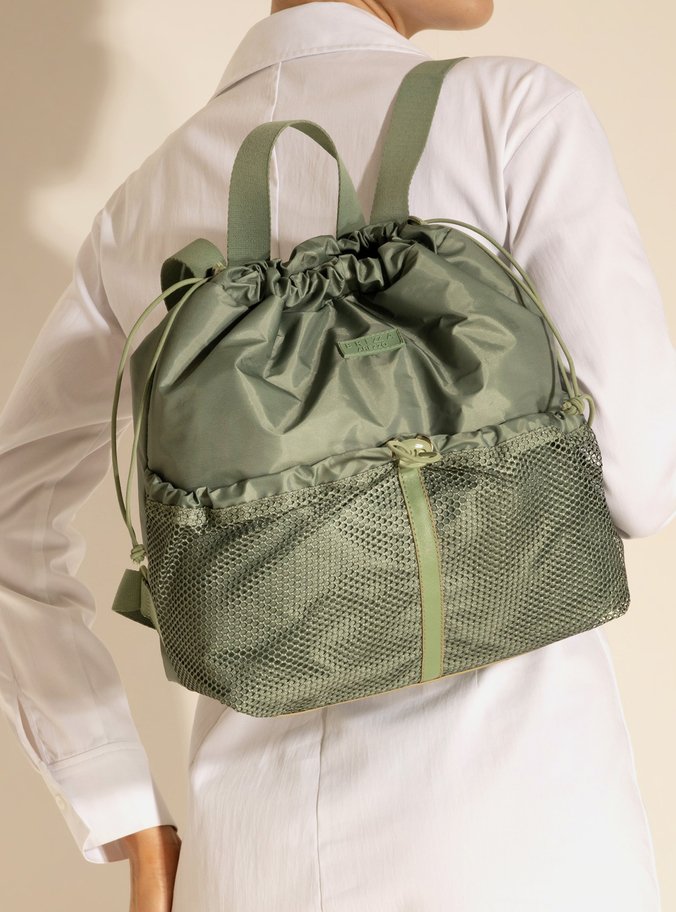 Bolsa Grande Nylon Verde Brizza