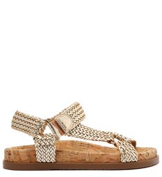 Papete Arezzo Dourada Couro New Golden | ZZ MALL