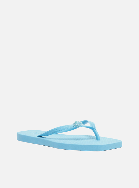 Chinelo de Dedo Azul Esfera Bico Quadrado Brizza