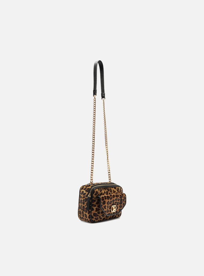 Bolsa Tiracolo Animal Print Pequena Encaixe Metal