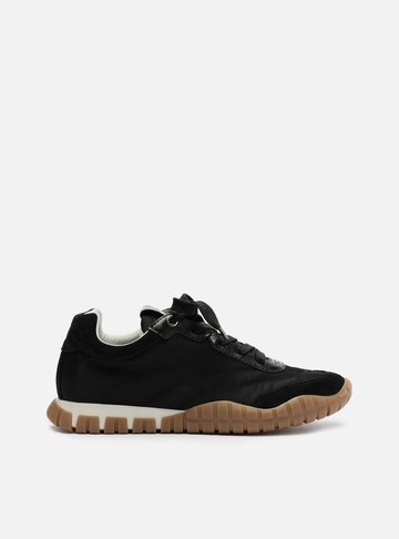 Tênis Preto Suede Mix Sola Emborrachada